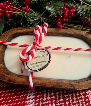   3 wick dough bowl candle